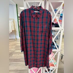 Southern Tide - Plaid Button-Up Shirt Dress